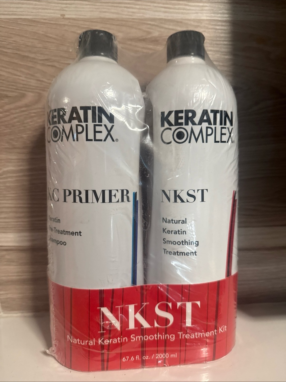 NKST Natural Keratin Smoothing Treatment Kit - White/Red